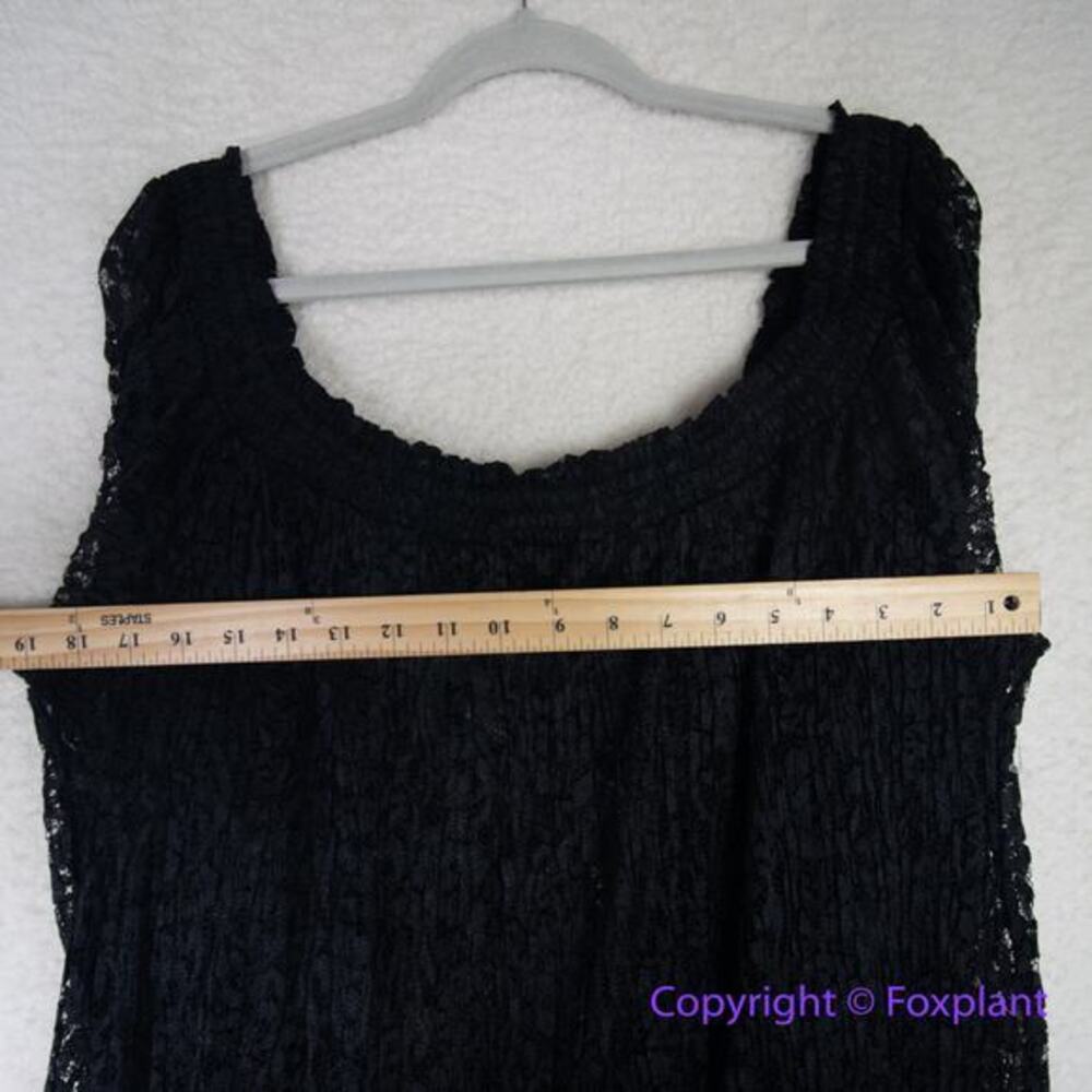 New! Free People One Party Carina Meadow Black Lace Mini Dress With Bandeau,  XL - Picture 10 of 16